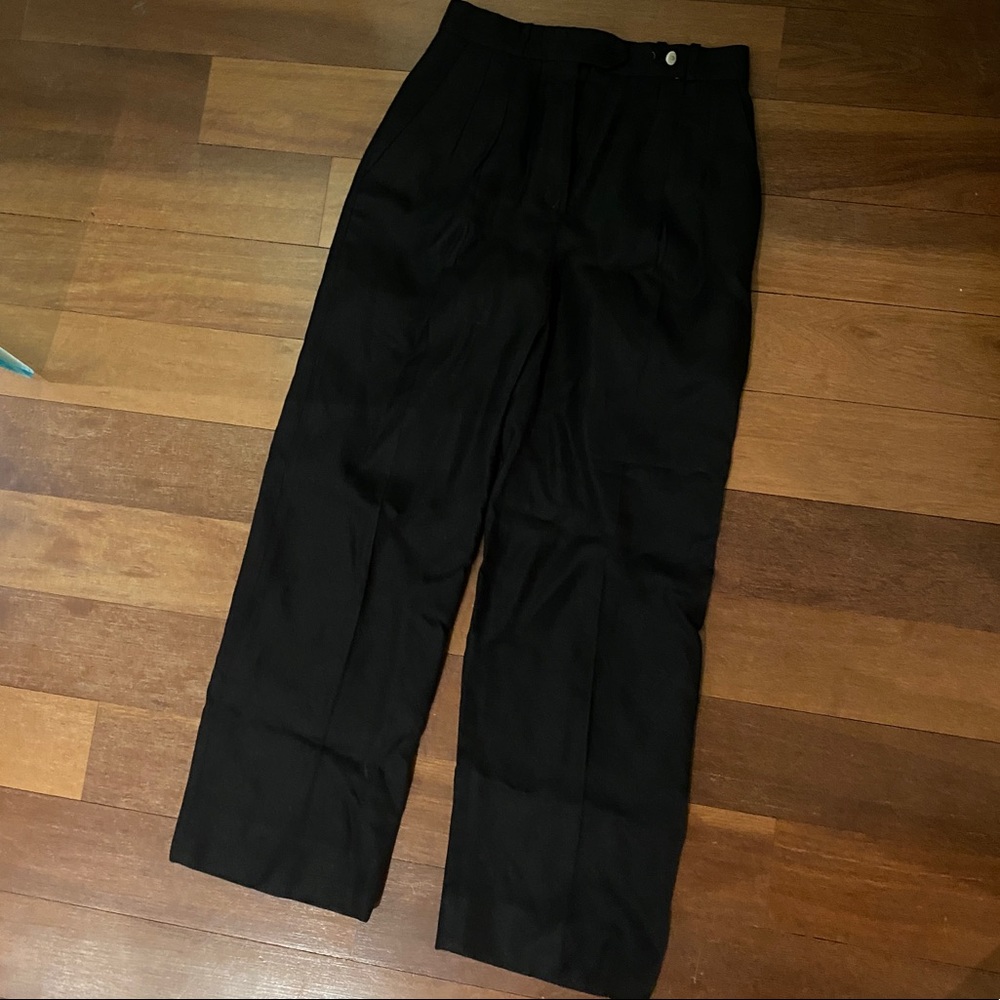 Vintage Black High-Waist Trousers